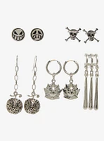 One Piece Silver Icons Earring Set - BoxLunch Exclusive