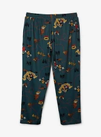 Disney A Goofy Movie Max & Road Trip Allover Print Women's Plus Sleep Pants - BoxLunch Exclusive