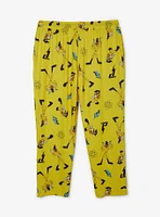 Disney A Goofy Movie Powerline & Max Allover Print Women's Plus Sleep Pants - BoxLunch Exclusive