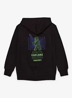 Minecraft Neon Portrait Youth Zip Hoodie — BoxLunch Exclusive
