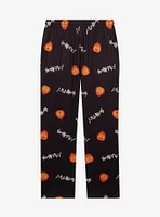Studio Ghibli® Howl's Moving Castle Calcifer Japanese Lettering Allover Print Sleep Pants - BoxLunch Exclusive