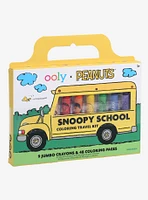 Peanuts x Ooly Snoopy School Crayons and Coloring Book Set