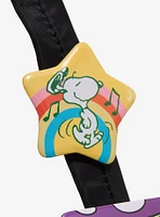 Peanuts Snoopy Dancing Rainbow Star Button Pin