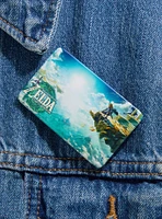 Nintendo The Legend of Zelda: Tears of the Kingdom Cover Art Rectangle Button Pin