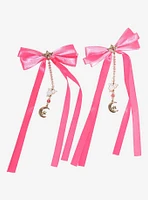 Sailor Moon Ribbon Bow Charm Hair Clips - BoxLunch Exclusive