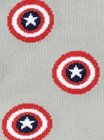 Marvel Captain America Gray Ankle Socks and Lapel Pin Set