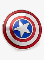 Marvel Captain America Gray Ankle Socks and Lapel Pin Set