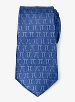 Pi Mathematics Symbol Blue Men's Tie