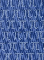Pi Mathematics Symbol Blue Men's Tie