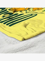 Garfield Where's The TV Silk Touch Sherpa Throw Blanket
