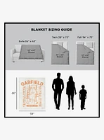 Garfield Can I Nap Yet Silk Touch Sherpa Throw Blanket
