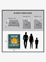 Garfield Stop For Lunch Silk Touch Sherpa Throw Blanket