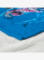 Mighty Morphin Power Rangers All Systems Go Silk Touch Sherpa Throw Blanket