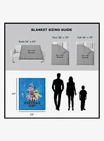 Mighty Morphin Power Rangers All Systems Go Silk Touch Sherpa Throw Blanket