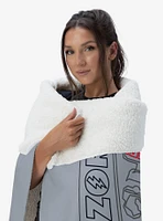 Mighty Morphin Power Rangers Megazord Silk Touch Sherpa Throw Blanket