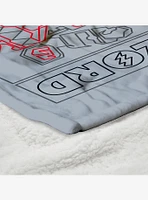 Mighty Morphin Power Rangers Megazord Silk Touch Sherpa Throw Blanket
