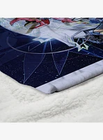 Mighty Morphin Power Rangers Silk Touch Sherpa Throw Blanket