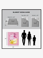 Mighty Morphin Power Rangers Pink and Yellow Silk Touch Sherpa Throw Blanket