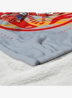 Mighty Morphin Power Rangers Red Ranger Silk Touch Sherpa Throw Blanket