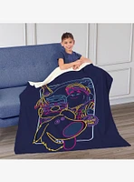 Disney Up Paradise Falls Silk Touch Sherpa Throw Blanket