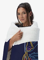 Disney Up Paradise Falls Silk Touch Sherpa Throw Blanket