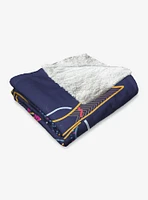 Disney Up Paradise Falls Silk Touch Sherpa Throw Blanket