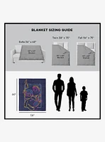 Disney Up Paradise Falls Silk Touch Sherpa Throw Blanket