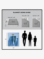 Disney Up Touched Down Silk Touch Sherpa Throw Blanket