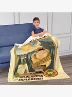 Disney Up Wilderness Explorers Silk Touch Sherpa Throw Blanket
