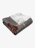House of the Dragon Let It Reign Silk Touch Sherpa Throw Blanket
