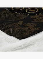 House of the Dragon Dragons Did Silk Touch Sherpa Throw Blanket