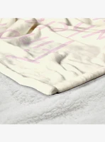 Where The Wild Things Are Find Me Pink Silk Touch Sherpa Throw Blanket