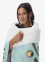 Where The Wild Things Are In The Leaves Silk Touch Sherpa Throw Blanket