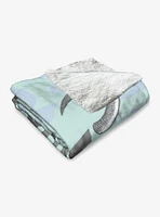 Where The Wild Things Are In The Leaves Silk Touch Sherpa Throw Blanket