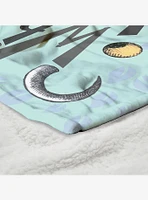Where The Wild Things Are In The Leaves Silk Touch Sherpa Throw Blanket