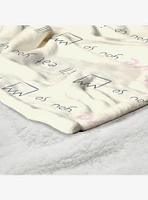 Where The Wild Things Are We'll Eat You Up Silk Touch Sherpa Throw Blanket