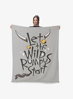 Where The Wild Things Are Wild Rumpus Silk Touch Sherpa Throw Blanket