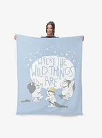 Where The Wild Things Are Wild Things Silk Touch Sherpa Throw Blanket