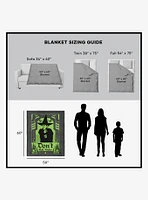 The Wizard of Oz Don't Add Water Silk Touch Sherpa Throw Blanket