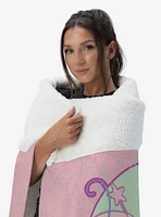The Wizard of Oz Glinda Pattern Silk Touch Sherpa Throw Blanket
