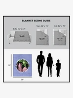 The Wizard of Oz Good Witch Silk Touch Sherpa Throw Blanket
