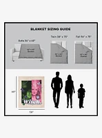 The Wizard of Oz What's Your Excuse Silk Touch Sherpa Throw Blanket