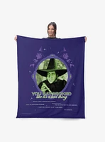 The Wizard of Oz Wicked Bad Silk Touch Sherpa Throw Blanket