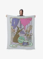 The Wizard of Oz Wicked Witch Silk Touch Sherpa Throw Blanket