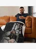 Star Wars Classic Quotes Obi-Wan No Moon Silk Touch Sherpa Throw Blanket