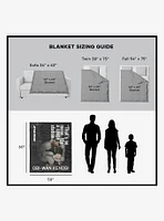 Star Wars Classic Quotes Obi-Wan No Moon Silk Touch Sherpa Throw Blanket