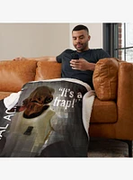 Star Wars Classic Quotes Admiral Ackbar Silk Touch Sherpa Throw Blanket
