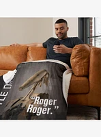 Star Wars Classic Quotes Battle Droid Silk Touch Sherpa Throw Blanket