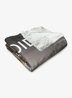 Star Wars Classic Quotes Battle Droid Silk Touch Sherpa Throw Blanket