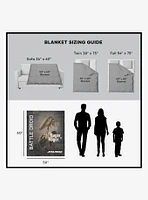 Star Wars Classic Quotes Battle Droid Silk Touch Sherpa Throw Blanket